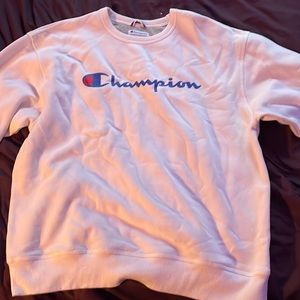 champion white sweater